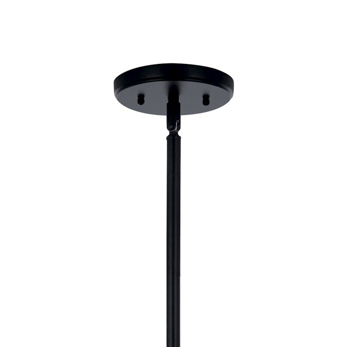 Kichler Velestino 8Lt Round 23.25" Chandelier 1 Tier LG, Black Fluted