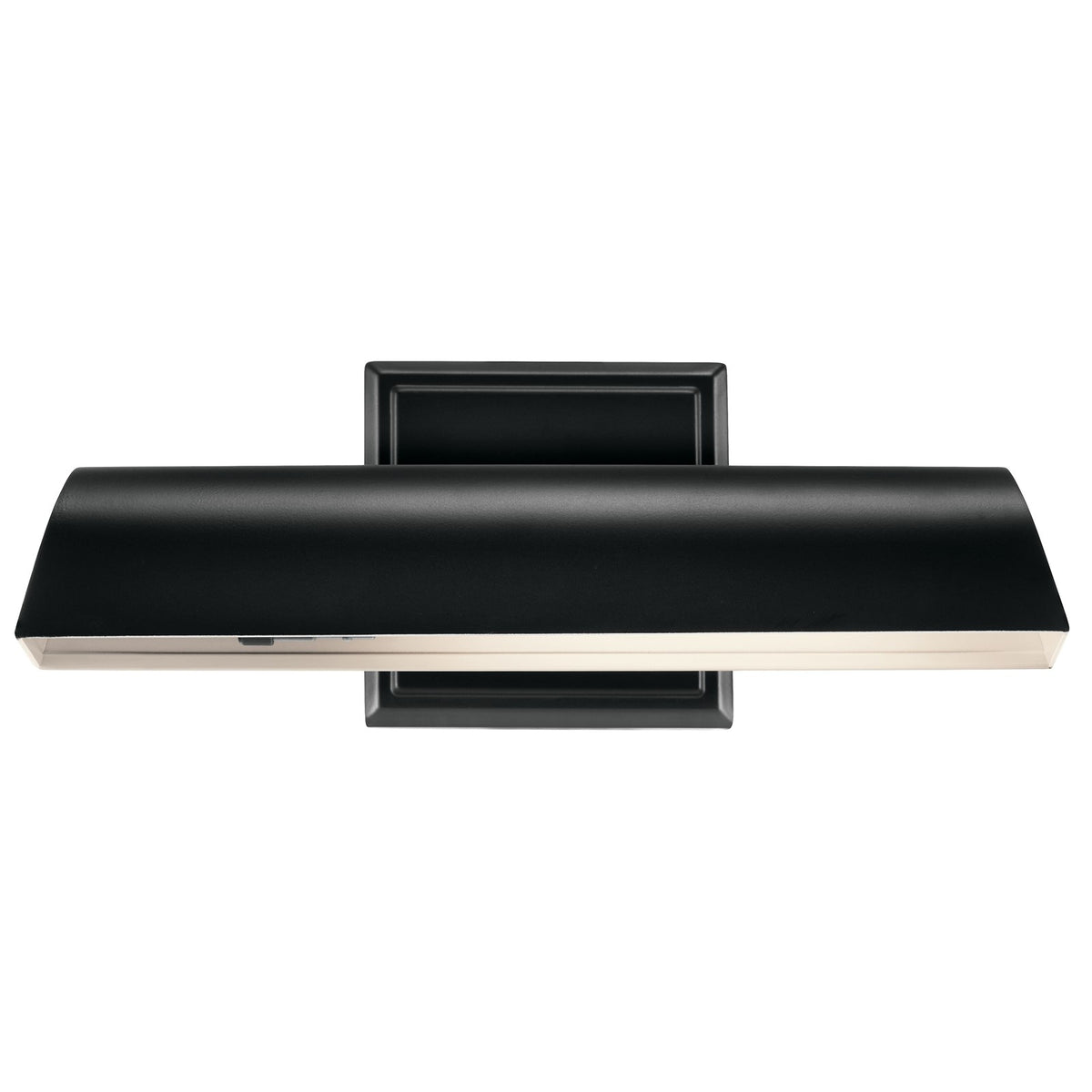 Kichler Carston 12in 1-Light Wall Sconce | Traditional Black Steel with Adjustable Shade | Bedroom & Hallway Accent | Model 52684BK
