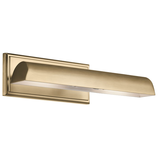 Kichler Carston 18in 2-Light Wall Sconce | Cylinder Champagne Bronze Steel with White Interior | Hallway & Bathroom Accent | Model 52685CPZ
