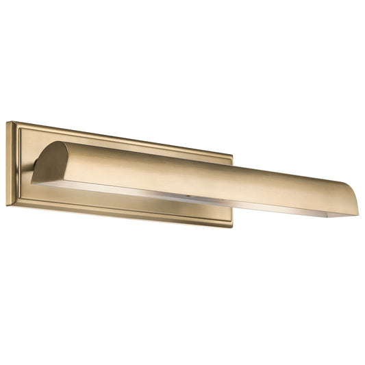 Kichler Carston 24in 2-Light Cylinder Wall Sconce | Vintage Champagne Bronze Steel with White Interior | Living Room & Hallway | Model 52686CPZ
