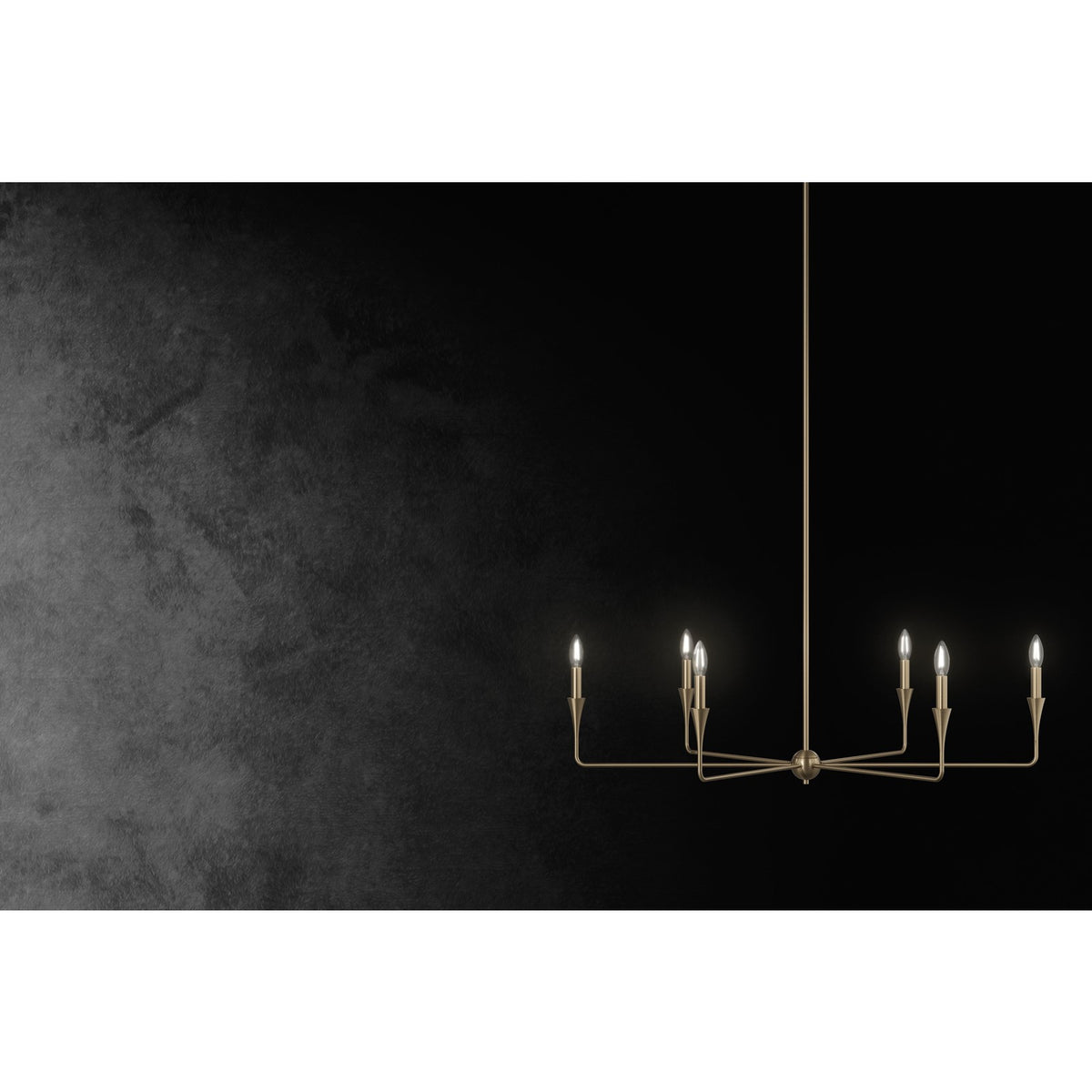 Kichler Alvaro 6-Light Chandelier | Champagne Bronze Steel | Dining Room & Living Room | 19 in H, Dimmable | Model 52690CPZ