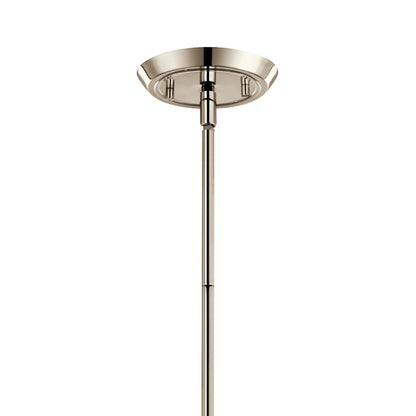 Kichler Alvaro 19in 6-Light Chandelier | Modern Polished Nickel Steel | Dining Room & Living Room | 19 in H | Model 52690PN