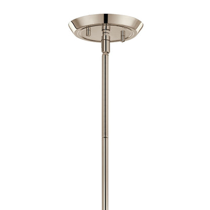 Kichler Alvaro 45in 8-Light Linear Chandelier | Modern Polished Nickel Steel | Dining Room & Kitchen Island | 45.5 x 11.5 x 24.25 in | Model 52693PN