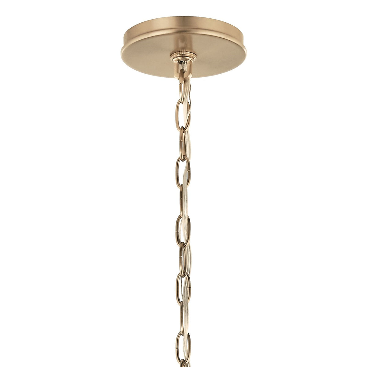 Kichler Malene 18in 6-Light Chandelier | Champagne Bronze Steel | Dining Room & Living Room | H 17.75 in | Model 52695CPZ