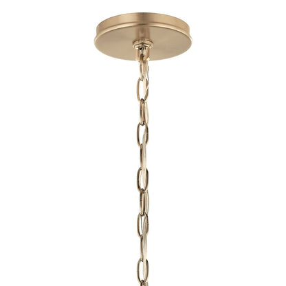 Kichler Malene 18in 6-Light Chandelier | Champagne Bronze Steel | Dining Room & Living Room | H 17.75 in | Model 52695CPZ