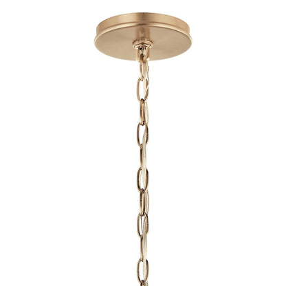 Kichler Malene 18in 6-Light Chandelier | Champagne Bronze Steel | Dining Room & Living Room | H 17.75 in | Model 52695CPZ