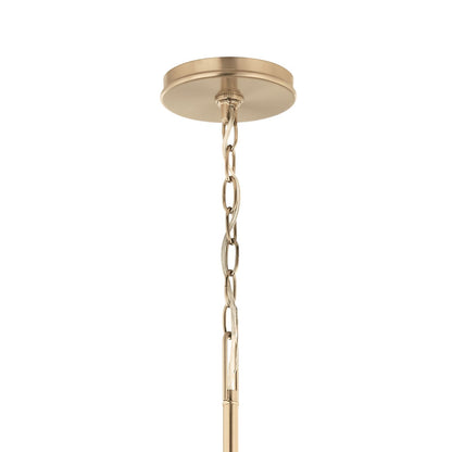 Kichler Malene 22in 6-Light Chandelier | Champagne Bronze Steel | Dining Room & Living Room | H 22.25 in | Model 52696CPZ