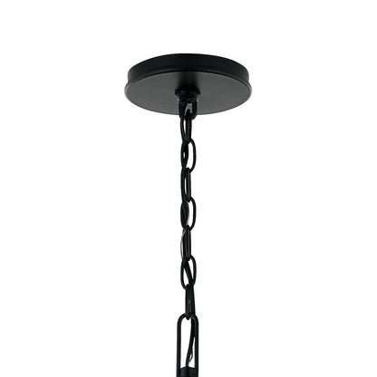 Kichler Malene 8-Light Large Chandelier | Black Steel | Dining Room & Living Room | 25 in H | Model 52697BK