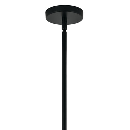 Kichler Silvarious 26in 16-Light Chandelier | Sputnik Black and Clear Glass | Dining Room & Living Room | Model 52702BKCLR