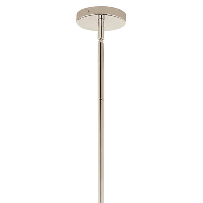 Kichler Silvarious 26in 16-Light Chandelier | Polished Nickel and Clear Crackle Glass | Dining Room & Living Room | 26 in H | Model 52702PN