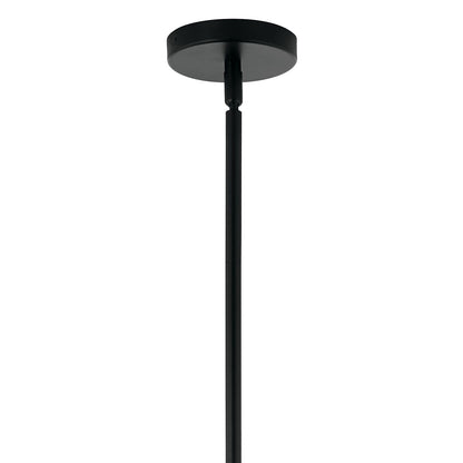 Kichler Silvarious 48in 12-Light Linear Chandelier | Modern Black Steel and Clear Crackle Glass | Dining Room & Living Room | Model 52703BK