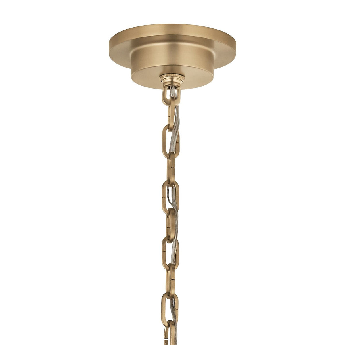 Kichler Carrick 24in 6-Light Chandelier | Traditional Champagne Bronze Steel | Dining Room & Foyer | 24 x 24 x 24 in | Model 52705CPZ