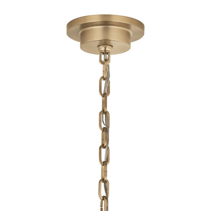 Kichler Carrick 24in 6-Light Chandelier | Traditional Champagne Bronze Steel | Dining Room & Foyer | 24 x 24 x 24 in | Model 52705CPZ