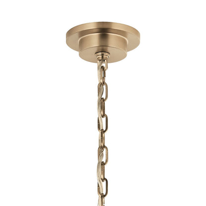 Kichler Carrick 49in 18-Light Chandelier | Champagne Bronze Steel | Dining Room & Foyer | 49.75 in H | Model 52708CPZ