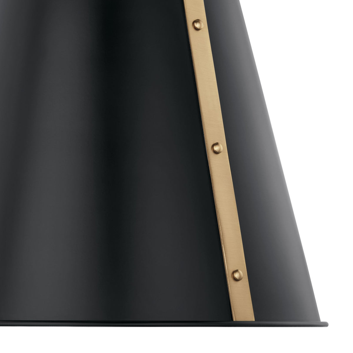 Kichler Etcher 17in 1-Light Pendant | Black Steel and Clear Satin Etched Glass | Kitchen Island | H 17 in | Model 52710BK
