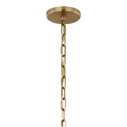 Kichler Etcher 17in 1-Light Pendant | Traditional Greige Steel and Clear Satin Etched Glass | Kitchen Island & Dining Room | 17 x 12.25 in | Model 52710GRG