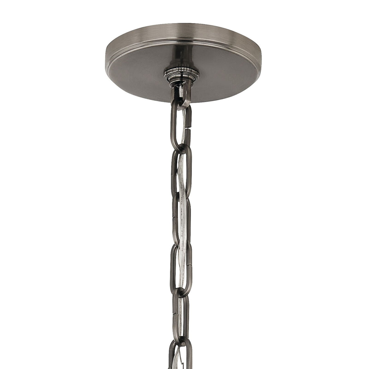 Kichler Etcher 22in 2-Light Cone Pendant | Classic Pewter and Clear Satin Etched Glass | Kitchen Island & Dining Room | 22 in H | Model 52711CLP