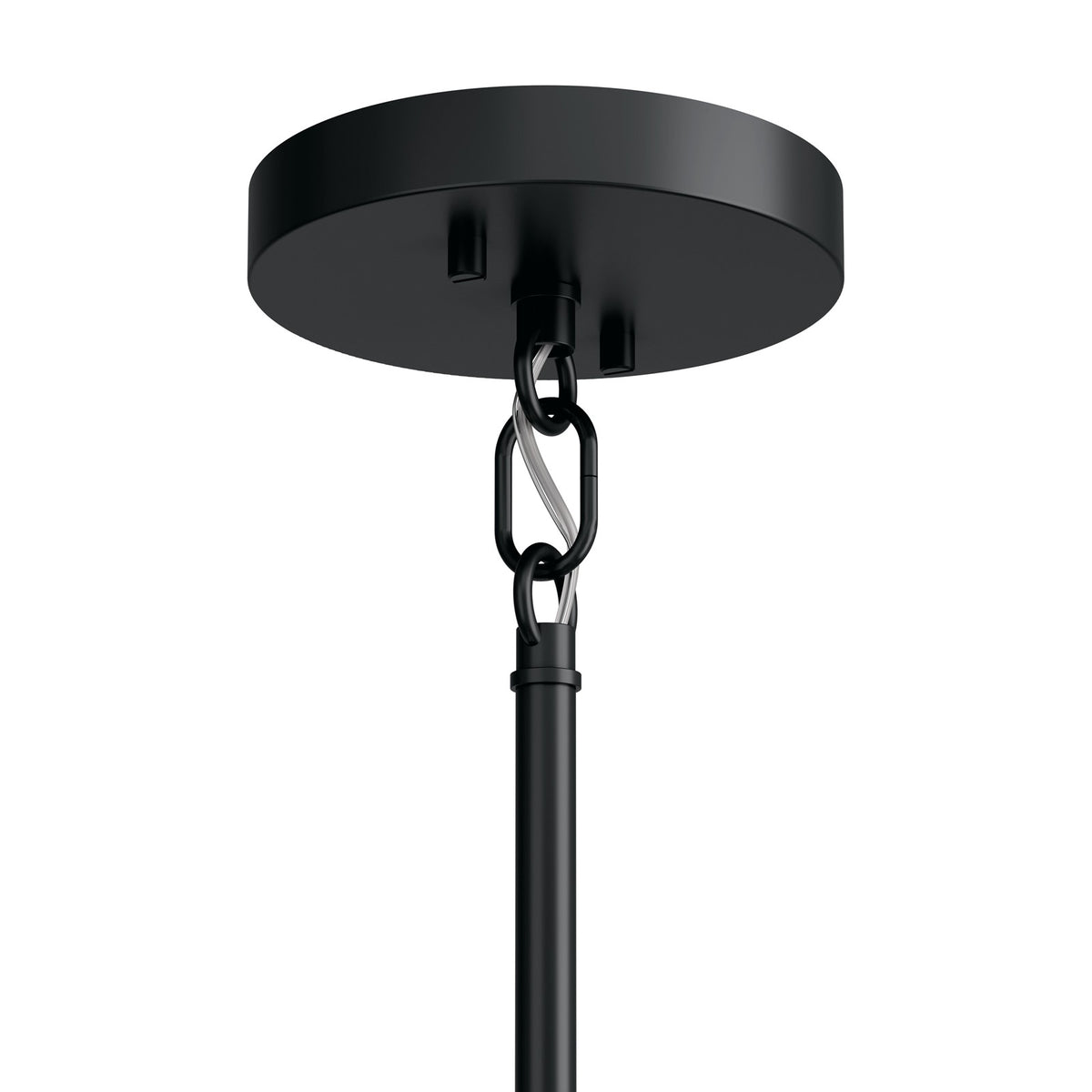 Kichler Madden 4-Light Chandelier | Modern Black Steel | Living Room & Dining Room | 16.75in H, Dimmable | Model 52716BK