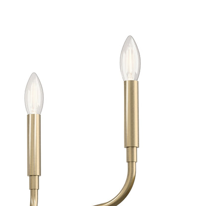 Kichler Madden 4-Light Chandelier | Soft Modern Champagne Bronze Steel | Dining Room & Living Room | 16.75 in H | Model 52716CPZ