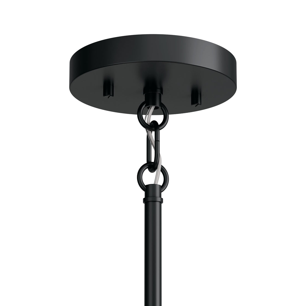 Kichler Madden 25in 9-Light 2-Tier Chandelier | Soft Modern Black Steel | Dining Room & Living Room | H 25 in | Model 52720BK