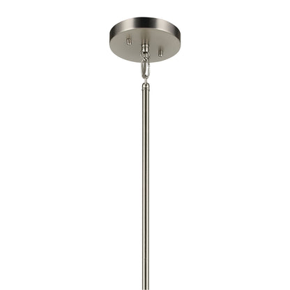 Kichler Madden 4-Light Foyer Pendant | Brushed Nickel Steel | Entryway & Dining Room | 16in W x 25in H, Dimmable | Model 52722NI