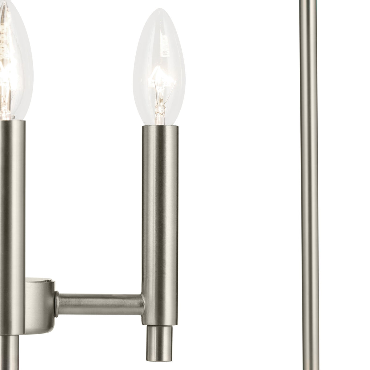 Kichler Madden 4-Light Foyer Pendant | Brushed Nickel Steel | Entryway & Dining Room | 16in W x 25in H, Dimmable | Model 52722NI