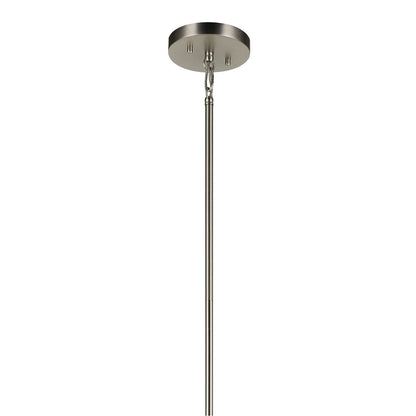 Kichler Madden 24in 8-Light Foyer Pendant | Modern Brushed Nickel | Entryway & Stairwell | 24 x 24 x 43 in | Model 52724NI