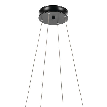 Kichler Larousse 29.5" LED Chandelier/Pendant, Black