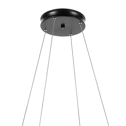 Kichler Larousse 39.5" LED Chandelier/Pendant, Black