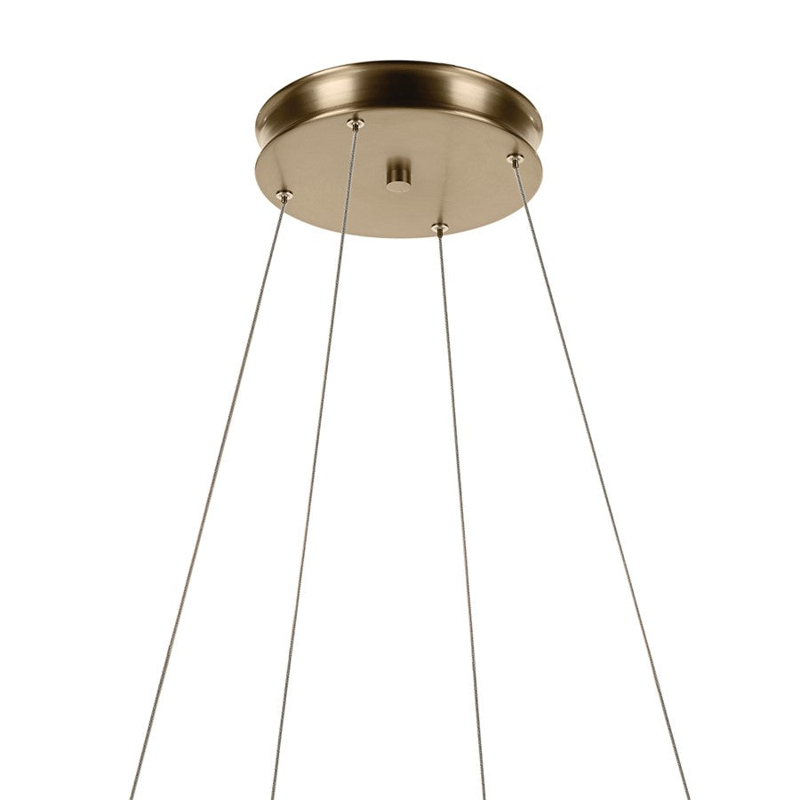 Kichler Larousse 39.5" LED Chandelier/Pendant, Champagne Bronze