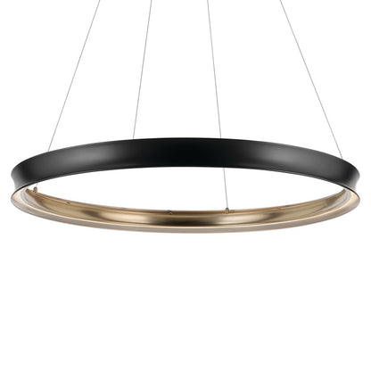 Kichler Larousse 49.5" LED Chandelier/Penadant, Black