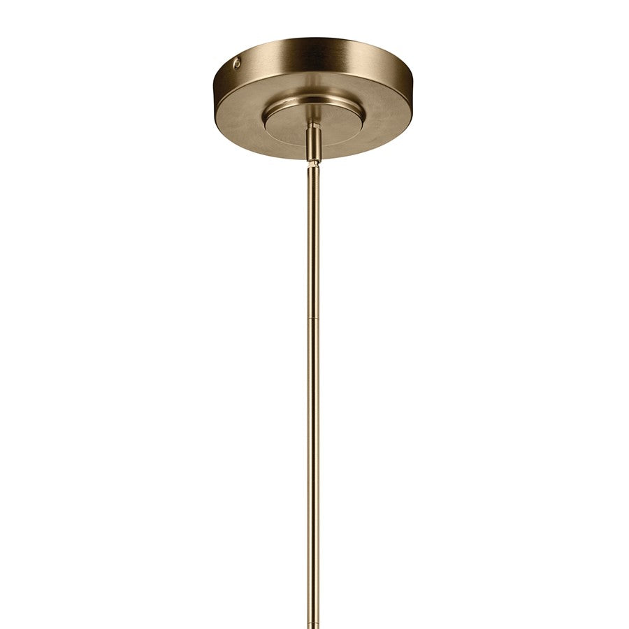 Kichler Riven 33" LED 12 Light Chandelier, Bronze/Clear Fluted