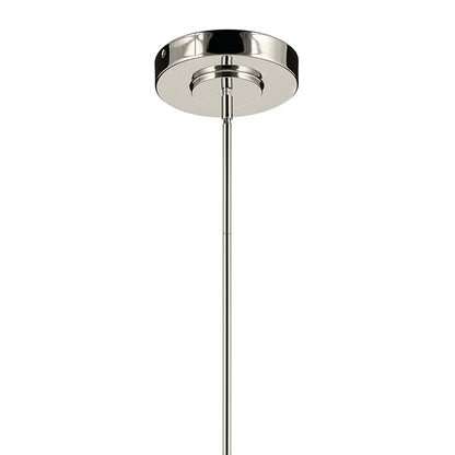 Kichler Riven 33" LED 12 Light Chandelier, Nickel/Clear Fluted
