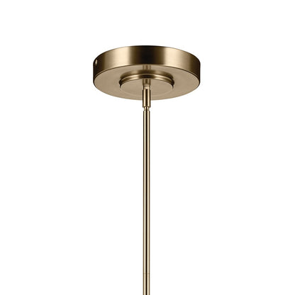 Kichler Riven 48.25" LED 1Lt Linear Chandelier, Bronze/Fluted