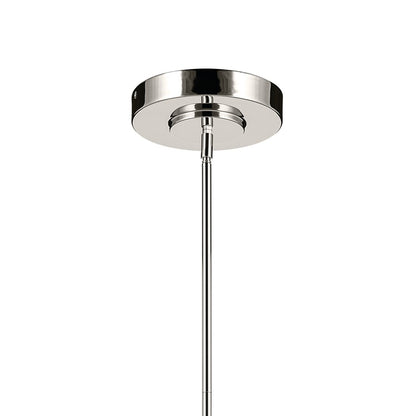 Kichler Riven 48.25" LED 1Lt Linear Chandelier, Nickel/Clear Fluted