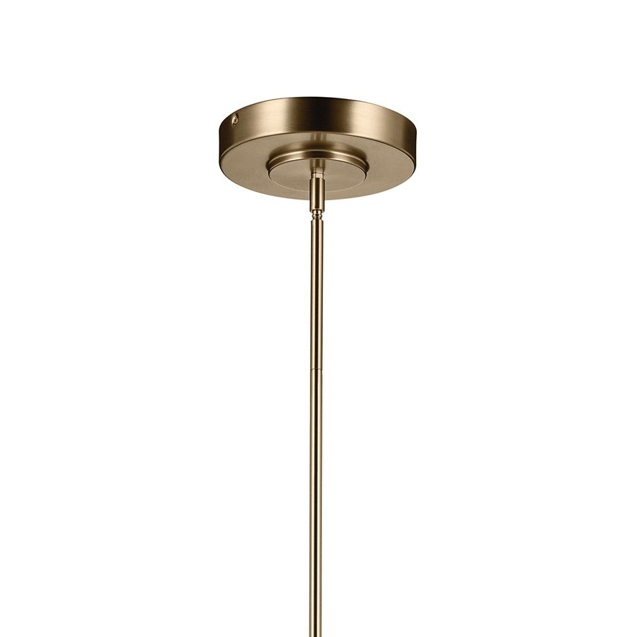 Kichler Riven 60.25" LED 1Lt Linear Chandelier, Bronze/Fluted