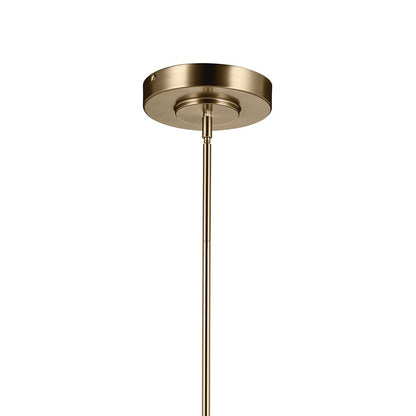 Kichler Riven 60.25" LED 1Lt Linear Chandelier, Bronze/Fluted
