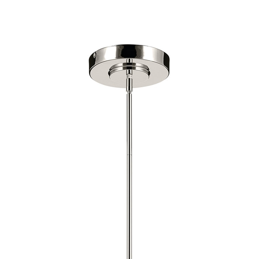 Kichler Riven 60.25" LED 1Lt Linear Chandelier, Nickel/Clear Fluted