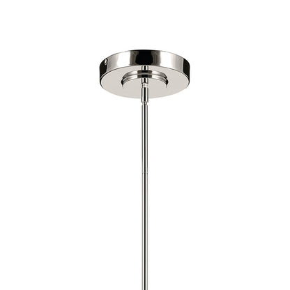Kichler Riven 60.25" LED 1Lt Linear Chandelier, Nickel/Clear Fluted