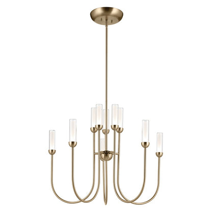 Kichler Moraine 30" LED 10 Light 2-Tier Chandelier, Bronze - 52757CPZLED