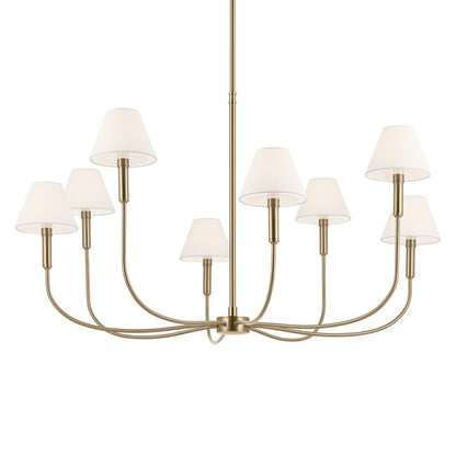 Kichler Eadie 41.25" 8 Light Chandelier, Champagne Bronze