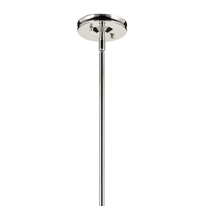 Kichler Laria 16" 1 Light Pendant, Polished Nickel/Clear Glass
