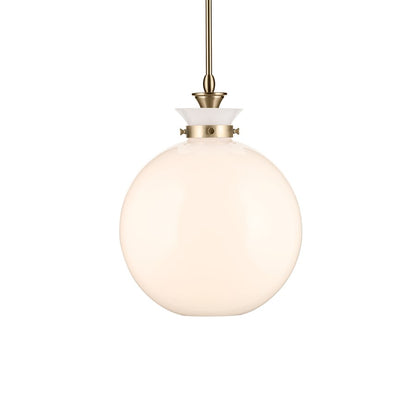 Kichler Laria 15" 1 Light Pendant, Champagne Bronze/Opal Glass