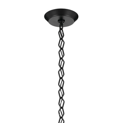 Kichler Nella 16" 1 Light Pendant, Black/Clear Outer/Opal Interior