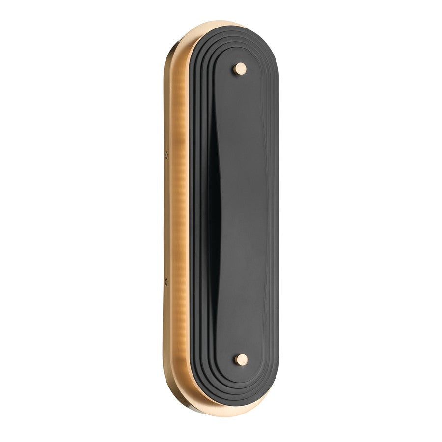 Kichler Tauri 17.5in Medium LED Wall Sconce | Modern Champagne Bronze | Hallway & Bedroom Accent | 17.5 x 5.25 in | Model 52810CPZLED