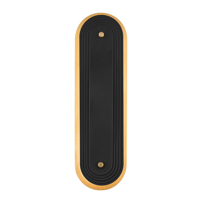 Kichler Tauri 17in 1-Light LED Wall Sconce | Modern Lacquered Brass and Steel | Hallway & Living Room Accent | Model 52810LBRLED
