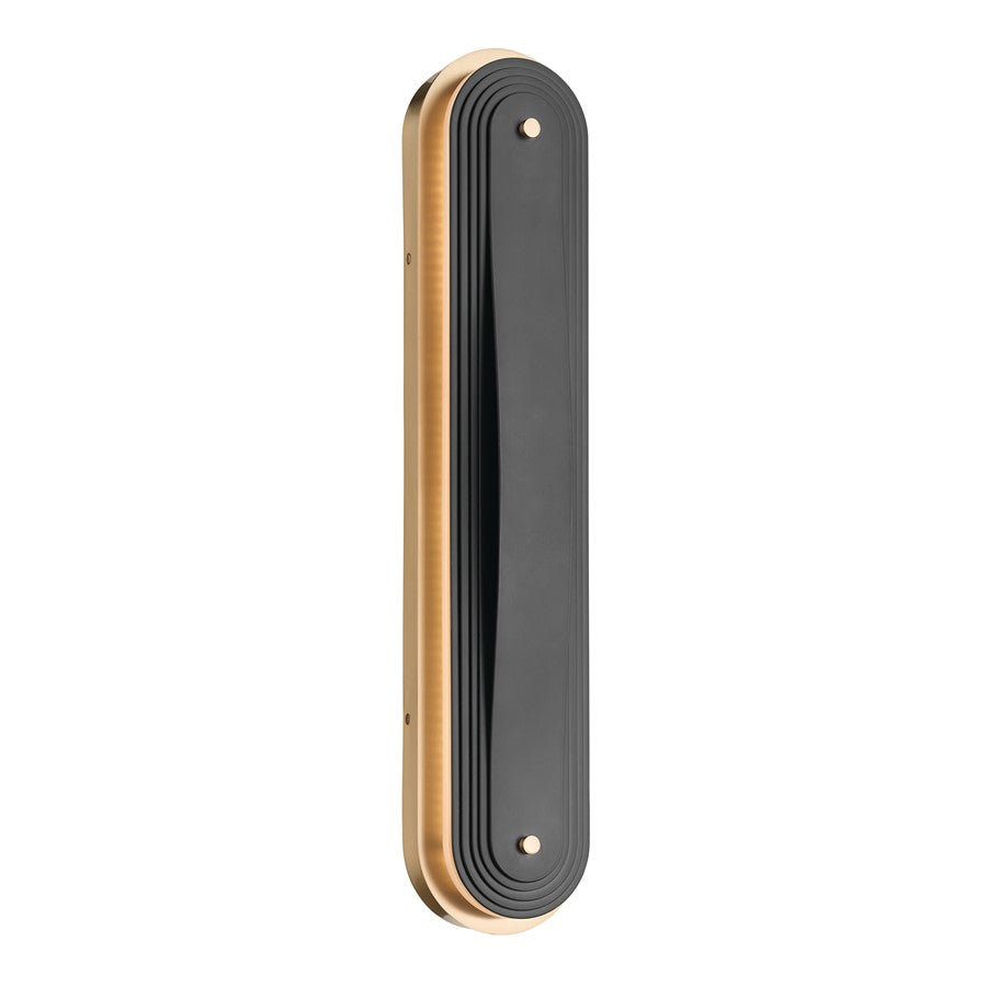 Kichler Tauri 24in LED Wall Sconce | Modern Champagne Bronze Steel | Living Room & Hallway Accent | 5 x 24 in | Model 52811CPZLED