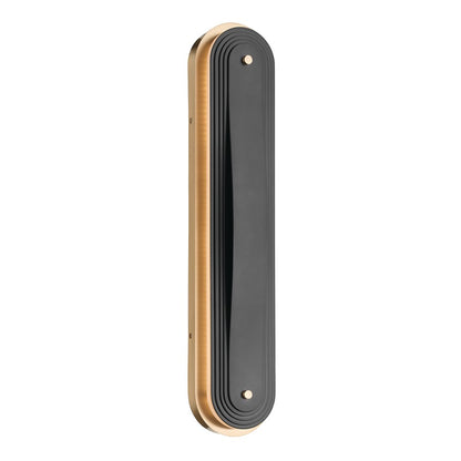 Kichler Tauri 24in LED Wall Sconce | Modern Champagne Bronze Steel | Living Room & Hallway Accent | 5 x 24 in | Model 52811CPZLED