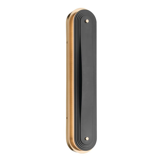 Kichler Tauri 24in LED Wall Sconce | Modern Champagne Bronze Steel | Living Room & Hallway Accent | 5 x 24 in | Model 52811CPZLED