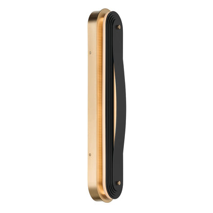 Kichler Tauri 24in LED Wall Sconce | Modern Champagne Bronze Steel | Living Room & Hallway Accent | 5 x 24 in | Model 52811CPZLED